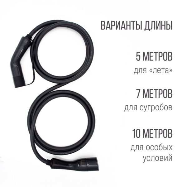 Зарядный кабель (адаптер) Type 2 plug – GB/T (Тип 2 – GBT), 32А, 3 фазы, Workersbee