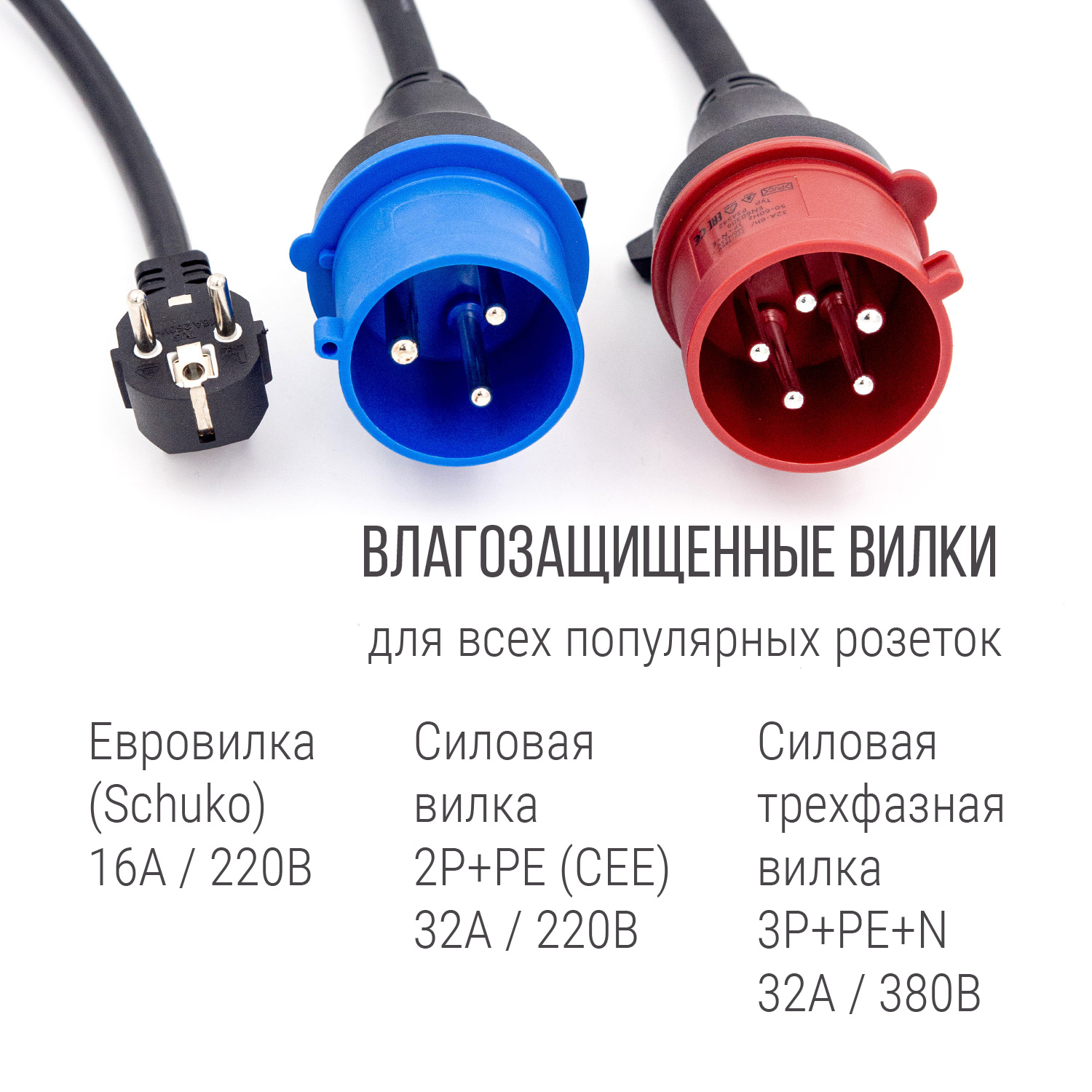 Зарядка Type 2 портативная ПРЕМИУМ, 32А, 220В, 3 вилки, 5м, Auxus Зарядка Type 2 портативная ПРЕМИУМ, 32А, 220В, 3 вилки, 5м, Auxus