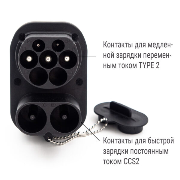 Переходник (адаптер) CCS2 – Tesla NACS Cybertruck, DC 250A, PowerOn