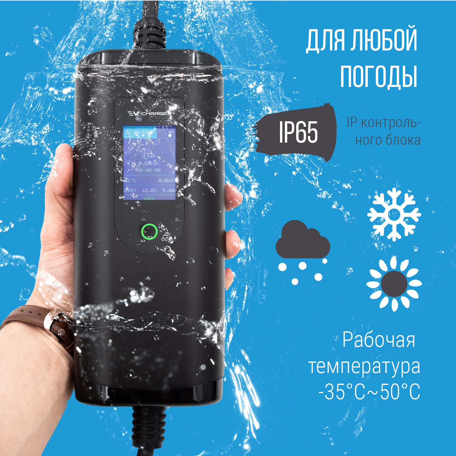 Зарядка Type 1 (Тип 1) портативная, 32А, 220В, Auxus Зарядка Type 1 (Тип 1) портативная, 32А, 220В, Auxus